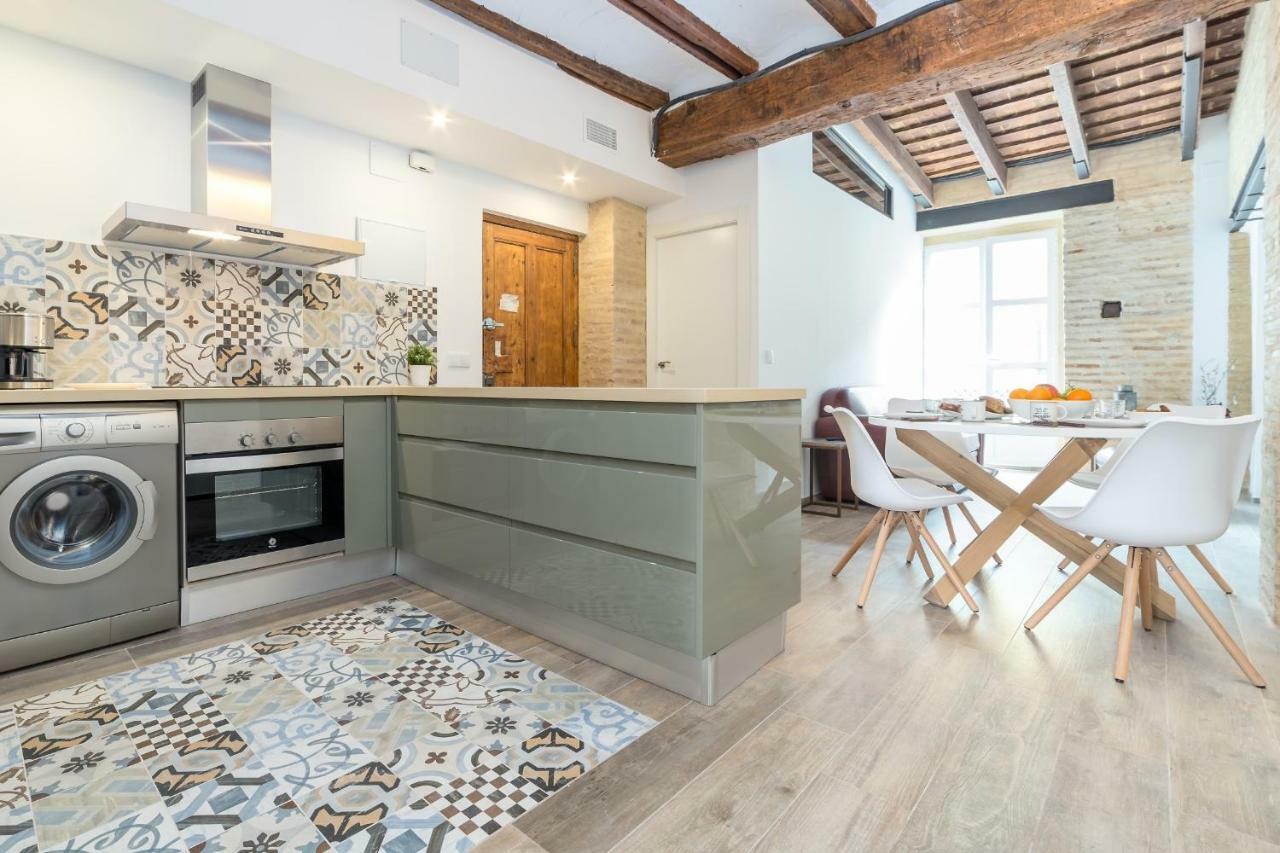 瓦伦西亚Florit Flats - Cathedral Luxury Terrace Flat 2Br 2Ba Ac Wifi公寓 外观 照片